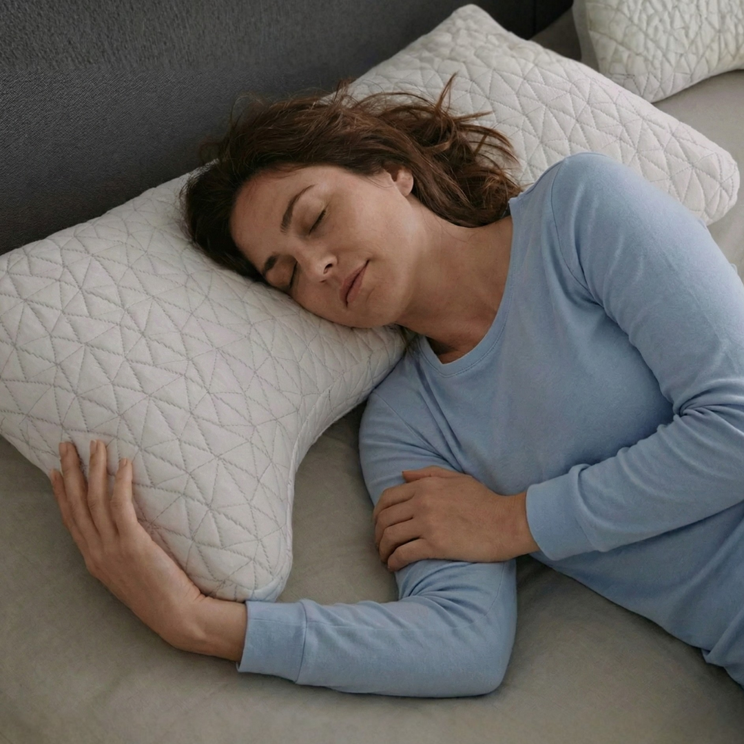 Adjustable Pillow for Side and Back Sleepers