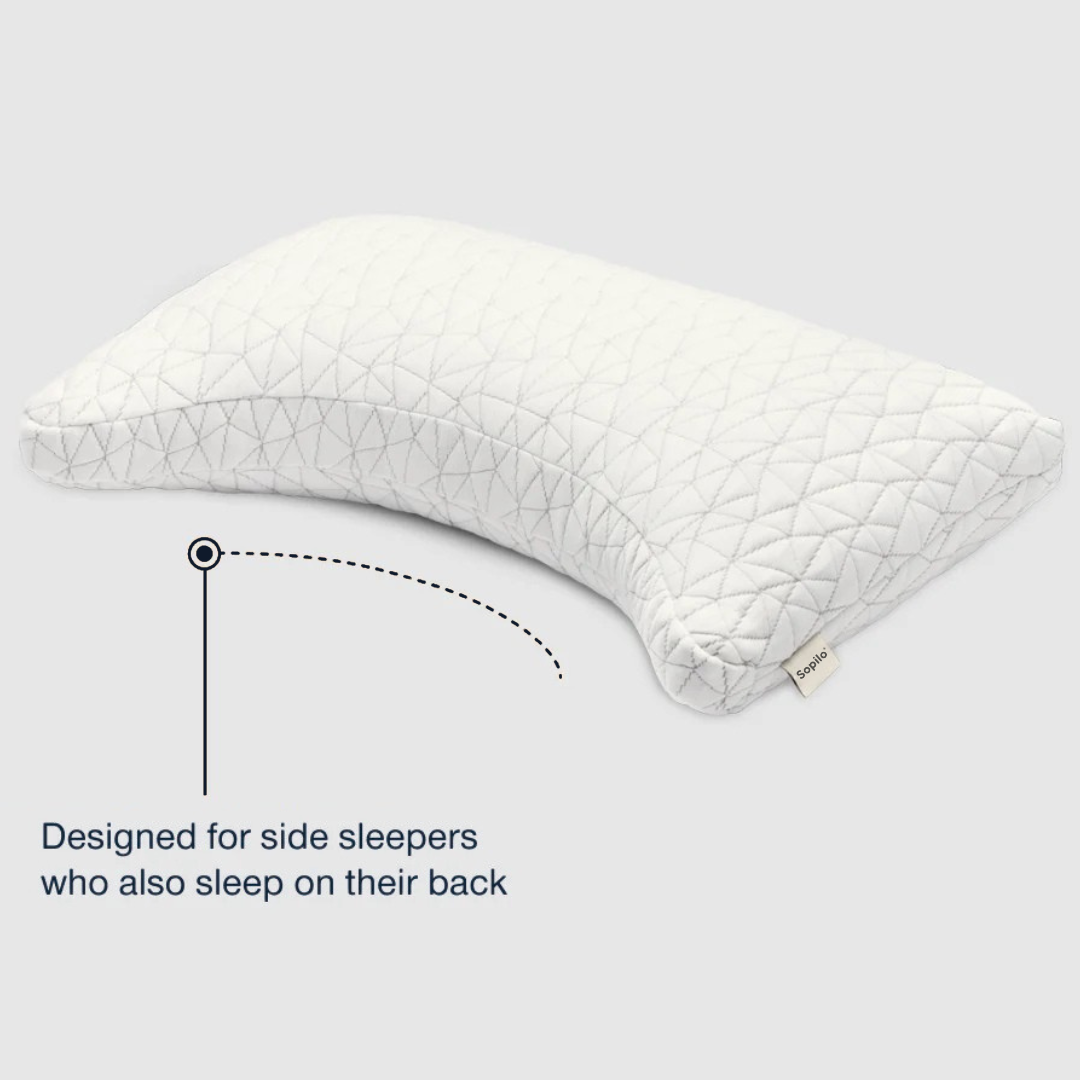 Adjustable Pillow for Side and Back Sleepers